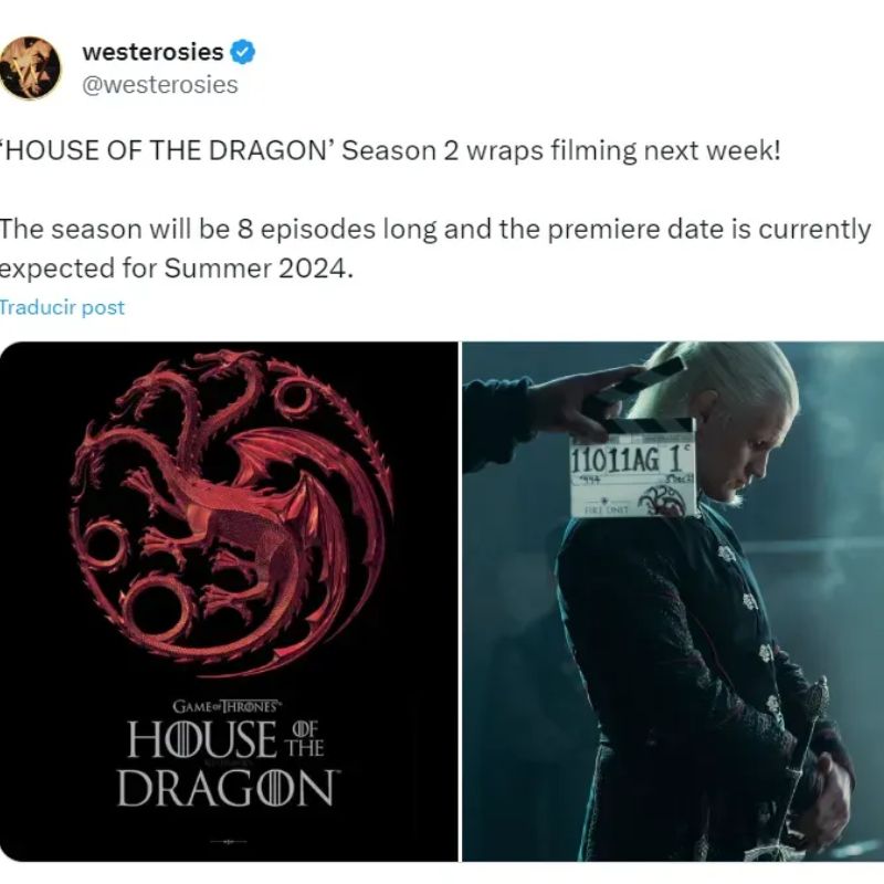 House of the Dragon: Temporada 2 ya tiene estreno confirmado
