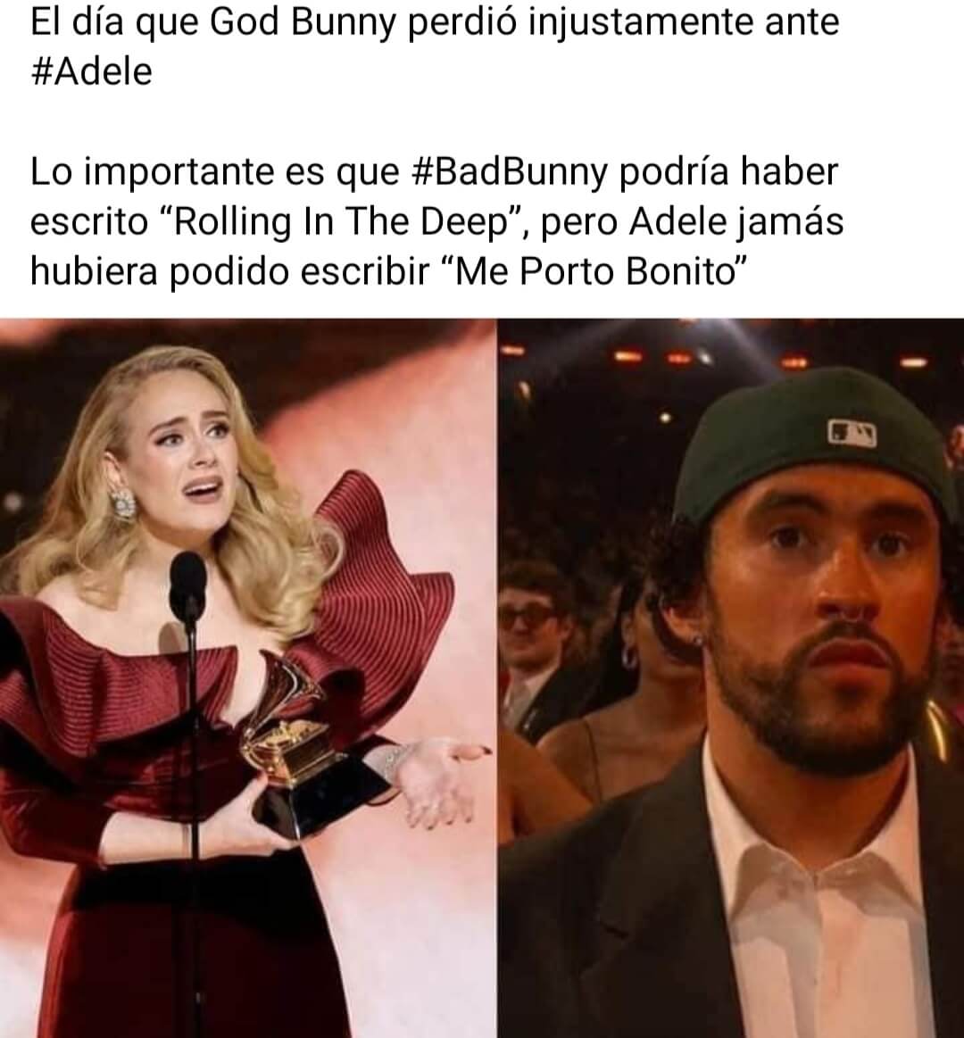 Fanáticos de Bad Bunny creen que el puertorriqueño es mejor que Adele