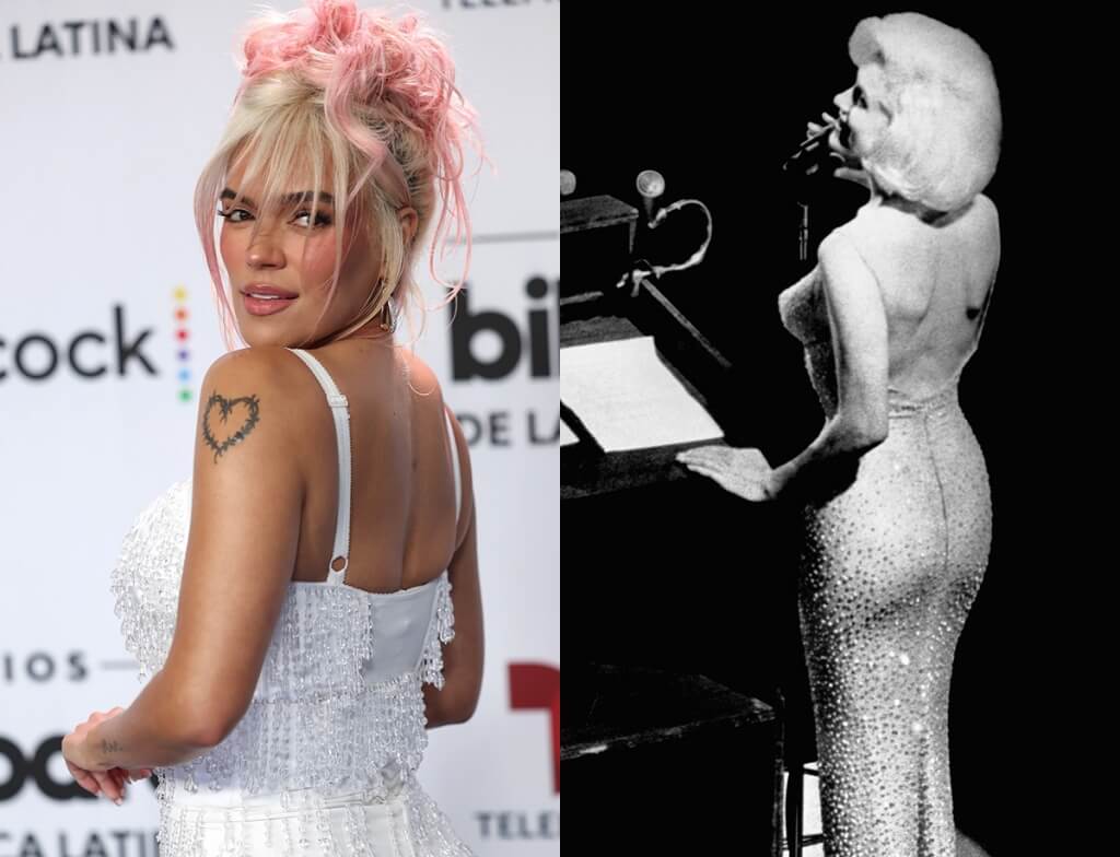 Comparan a Karol G con Marylin Monroe y afirman que luce mejor
