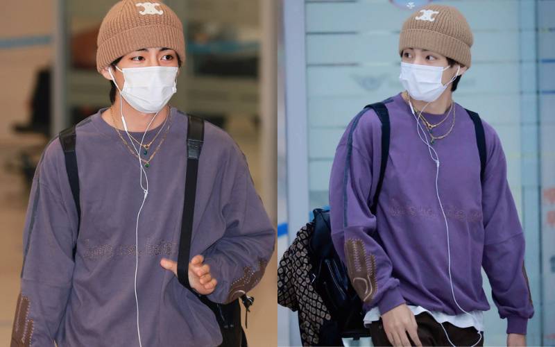 V de BTS paseó por Francia con su buzo al revés y dice sentirse fuertemente avergonzado