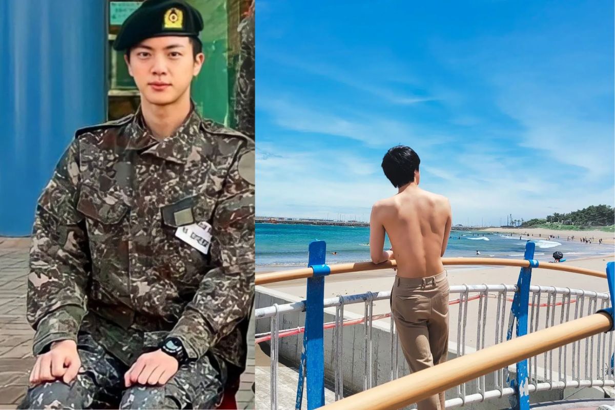 La fuerza física y los músculos de Jin de BTS son expuestos durante su servicio militar