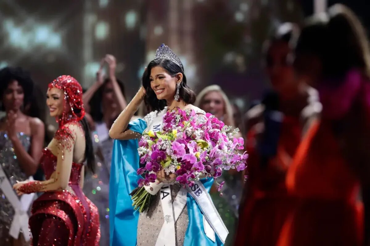 Sheynnis Palacios momentos después de ser coronada como Miss Universo 2023.
