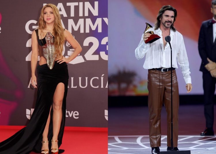 Shakira le lanzó tremendo piropo a Juanes en los Latín Grammys 2023