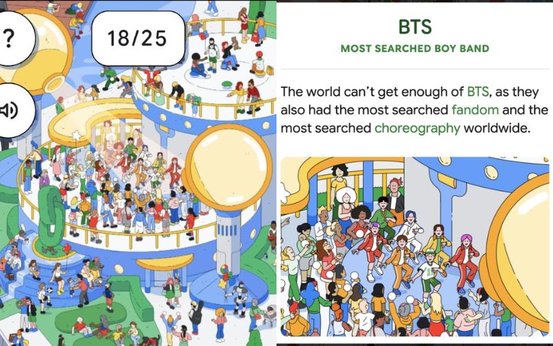 BTS aparece inesperadamente en el Google Doodle del día de hoy