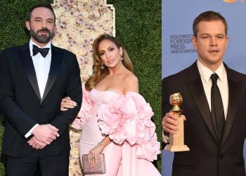Ben Affleck dejó tirada a Jennifer Lopez en la alfombra roja de los Golden Globes para irse con Matt Damon