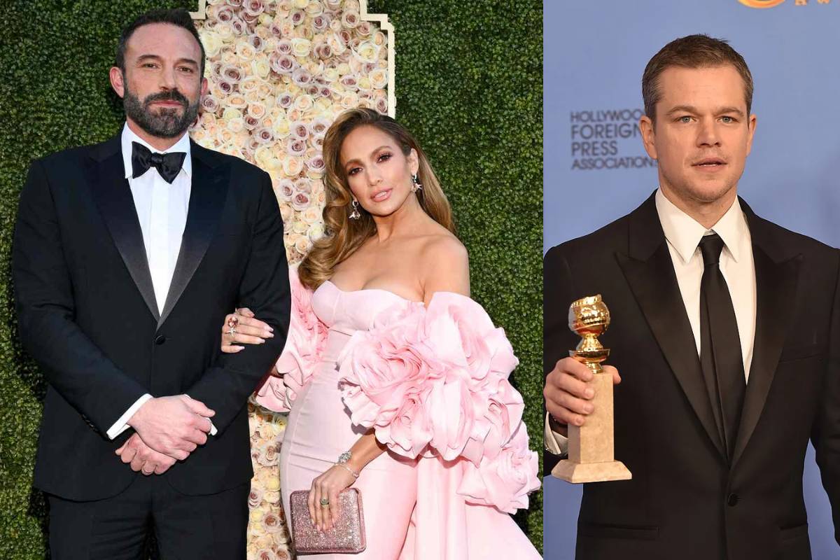 Ben Affleck dejó tirada a Jennifer Lopez en la alfombra roja de los Golden Globes para irse con Matt Damon