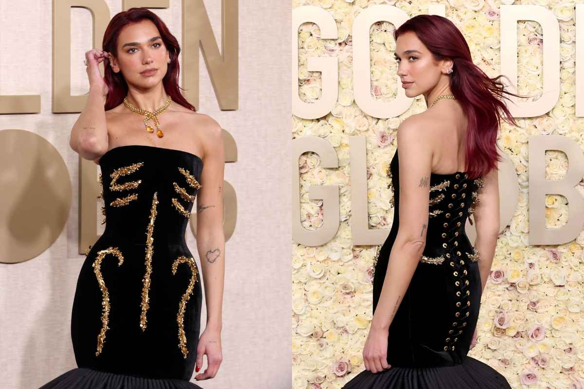 El cómico video de Dua Lipa en medio de los Golden Globes 2024