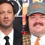 Ebon Moss-Bachrach le da un largo beso en la boca a un compañero tras ganar un Emmy por la serie 'The Bear'