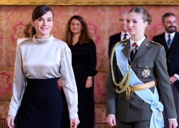 La princesa Leonor demuestra su apoyo publico a la reina Letizia