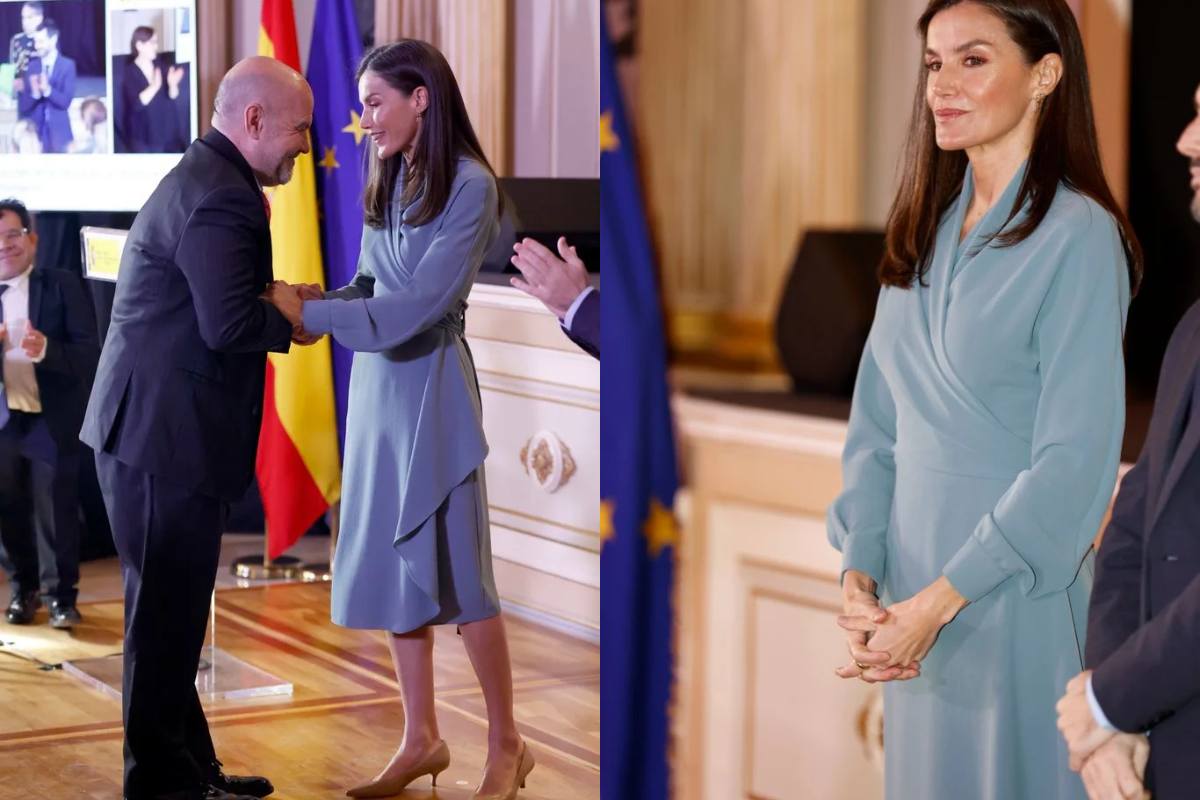 La reina Letizia de España irradia glamour con un nuevo vestido ceñido y un accesorio de su hija Leonor