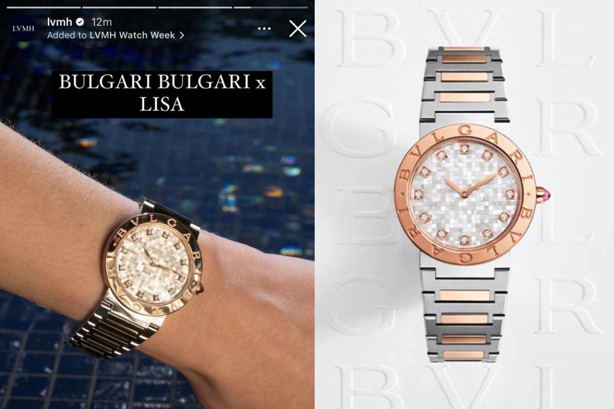 Lisa de BLACKPINK presenta su nuevo reloj BVLGARU edición limitada