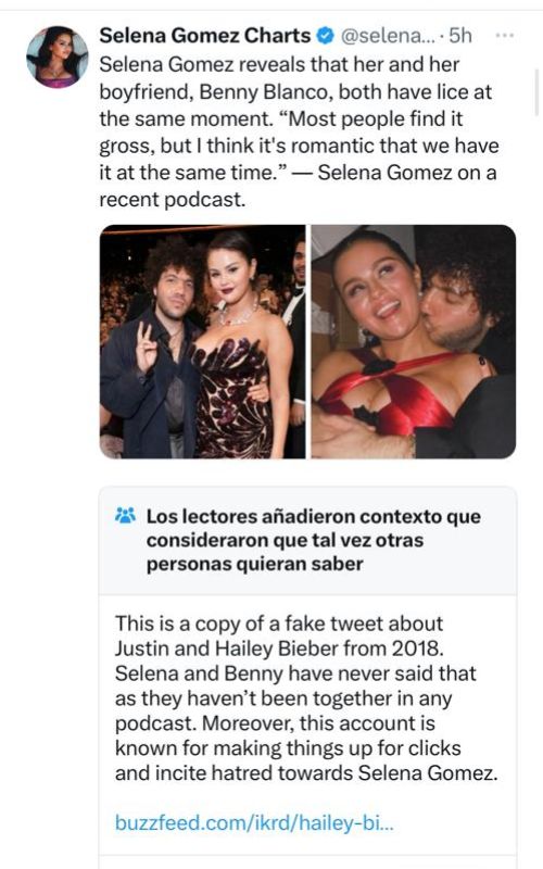 ¿Selena Gomez y Benny Blanco comparten hasta los piojos?, conoce de qué se trata aquí