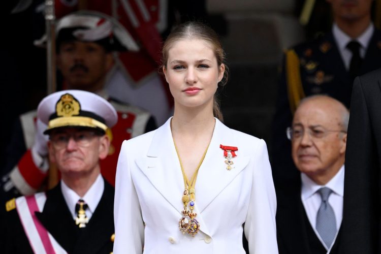 Un hombre incomodó a la princesa Leonor de España en un acto público
