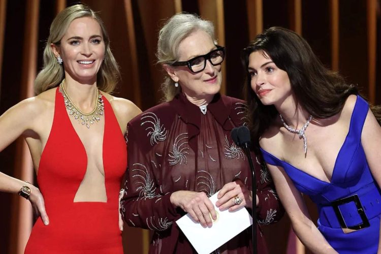 Meryl Streep, Anne Hathaway y Emily Blunt protagonizan el momento más viral de los Premios SAG 2024