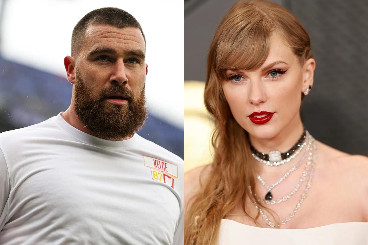 Travis Kelce apoya la gran noche de Taylor Swift en los premios Grammy desde la distancia