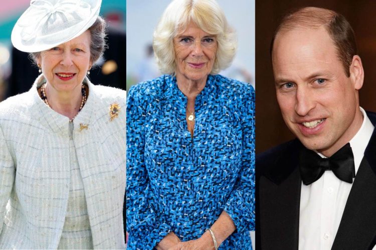 El príncipe William y la princesa Ana dan la cara por la familia real desplazando a la reina Camilla Parker