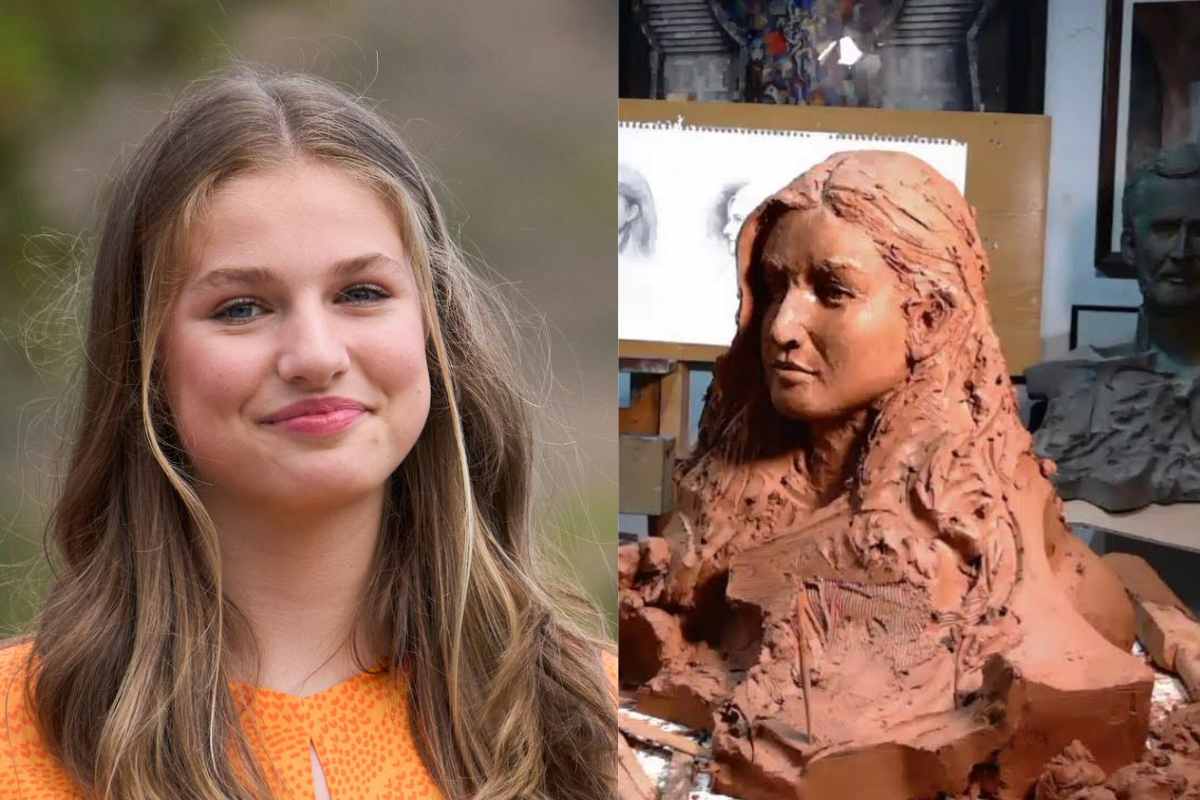 La princesa Leonor recibe una estatua en su honor