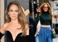 Jennifer Lopez muestra su rostro sin maquillaje caminando por las calles de Nueva York, Estados Unidos