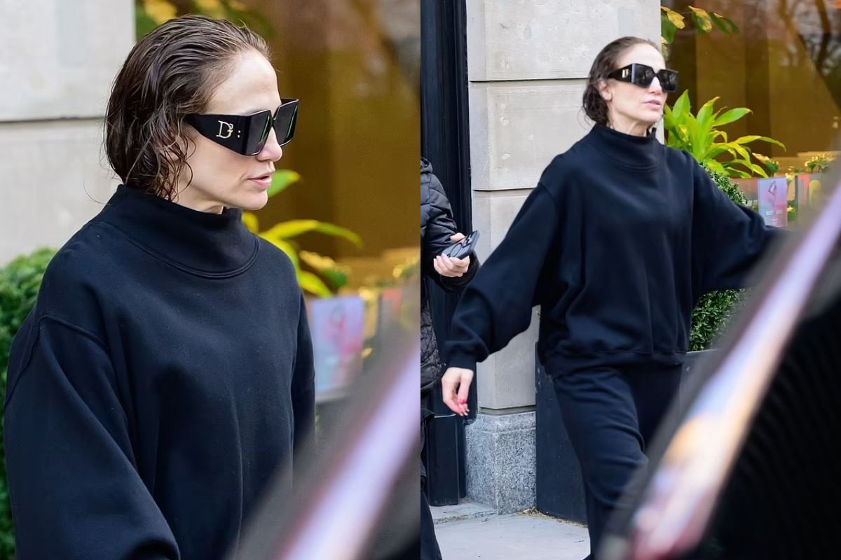 Jennifer Lopez muestra su rostro sin maquillaje caminando por las calles de Nueva York, Estados Unidos