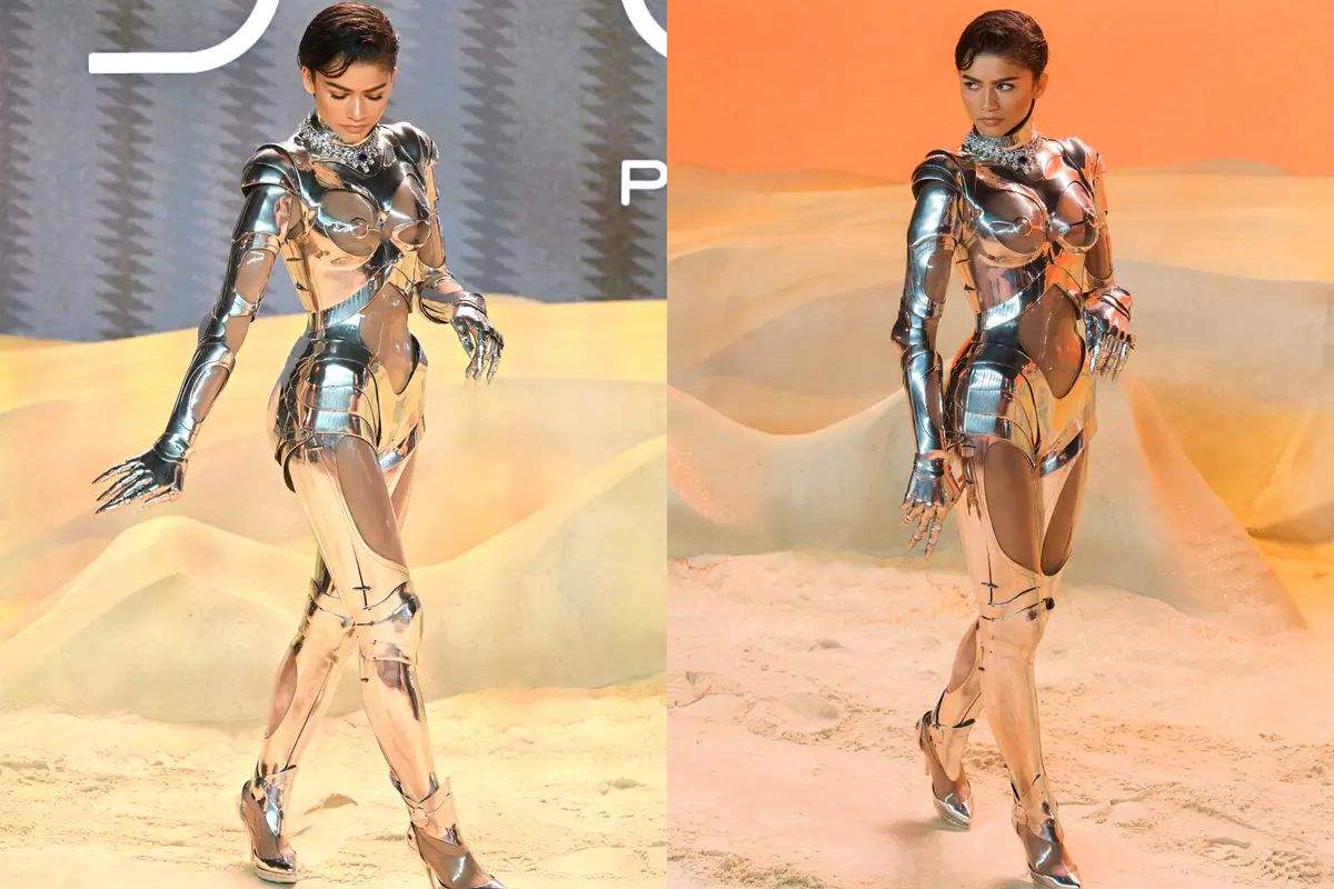 Zendaya brinda detalles sobre el popular traje robótico de Mugler que usó en la alfombra roja