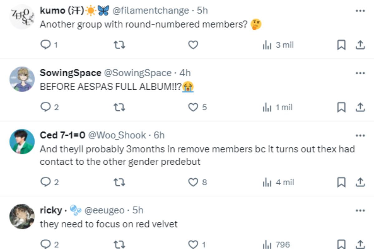 Se reporta que SM Entertainment podría debutar un nuevo grupo femenino de K-Pop este verano e inquieta a los fans