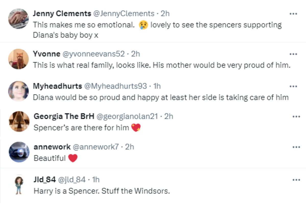 El príncipe Harry se reunió con la familia Spencer de la princesa Diana en su visita al Reino Unido