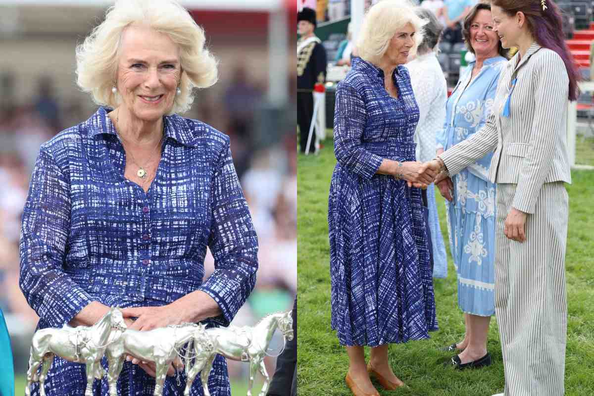 La reina Camilla Parker impresiona con un sensacional vestido junto a Charlotte Tilbury y Rose Hanbury