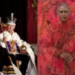 El momento en el que el rey Carlos III se asustó al ver su propio retrato (VÍDEO)