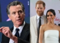 Gavin Newsom, gobernador de California, defiende al príncipe Harry y Meghan Markle en medio de una nueva polémica