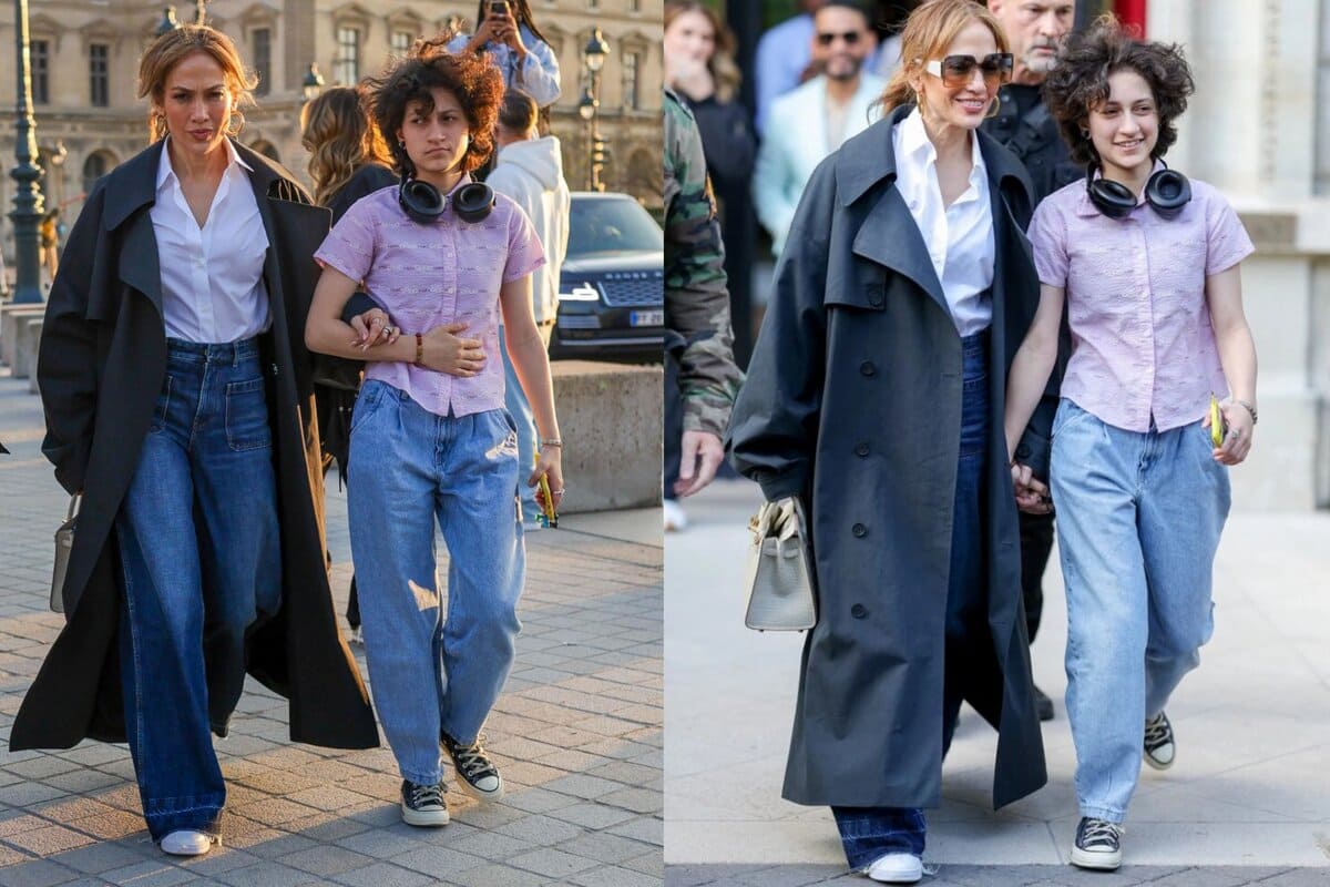 Jennifer Lopez y su hija no binaria disfrutan de un paseo en París