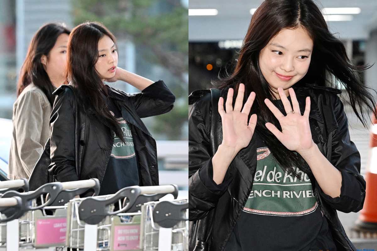 Jennie de BLACKPINK muestra su gran belleza natural en el aeropuerto de Incheon
