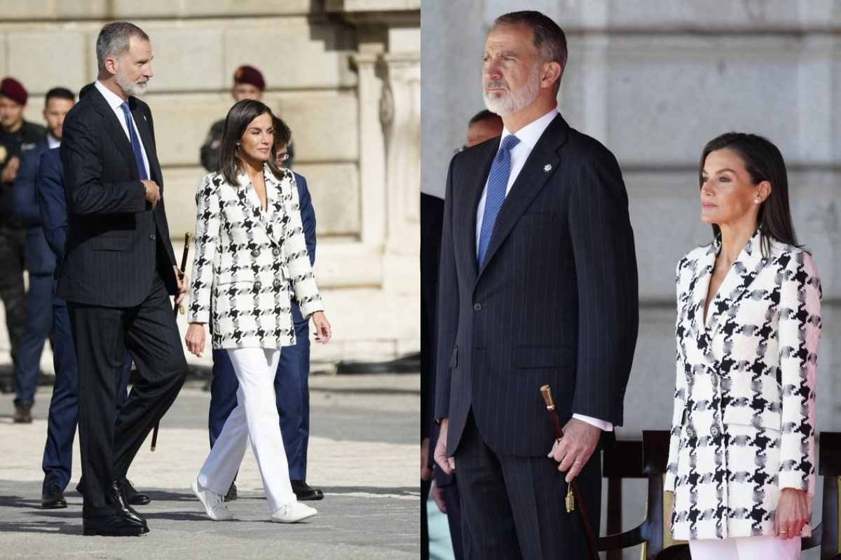 La reina Letizia elige un hermoso blazer para el aniversario de la Policía Nacional española