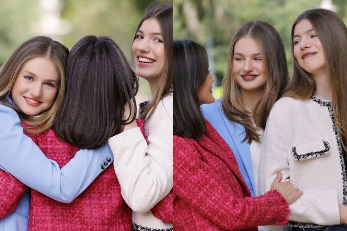 El misterio del labial de la princesa Leonor y la infanta Sofía en la sesión de fotos por los 20 años de la boda de Felipe VI y Letizia