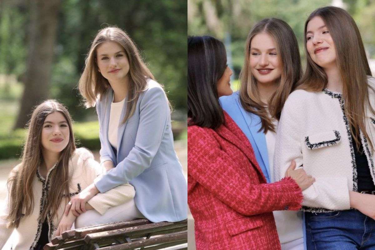 El curioso detalle que compartieron los outfits de la realeza española en su último retrato familiar