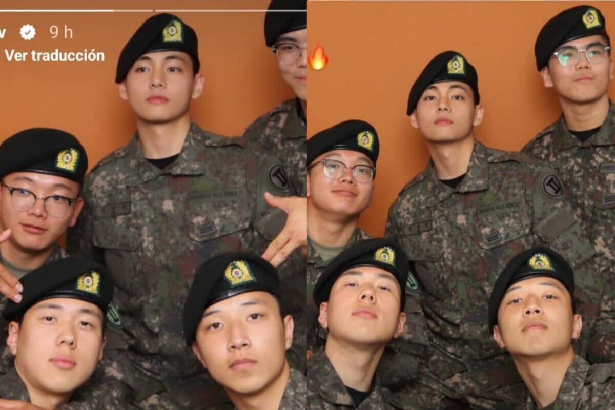 V de BTS luce más hermoso que nunca en sus nuevas fotos con traje militar