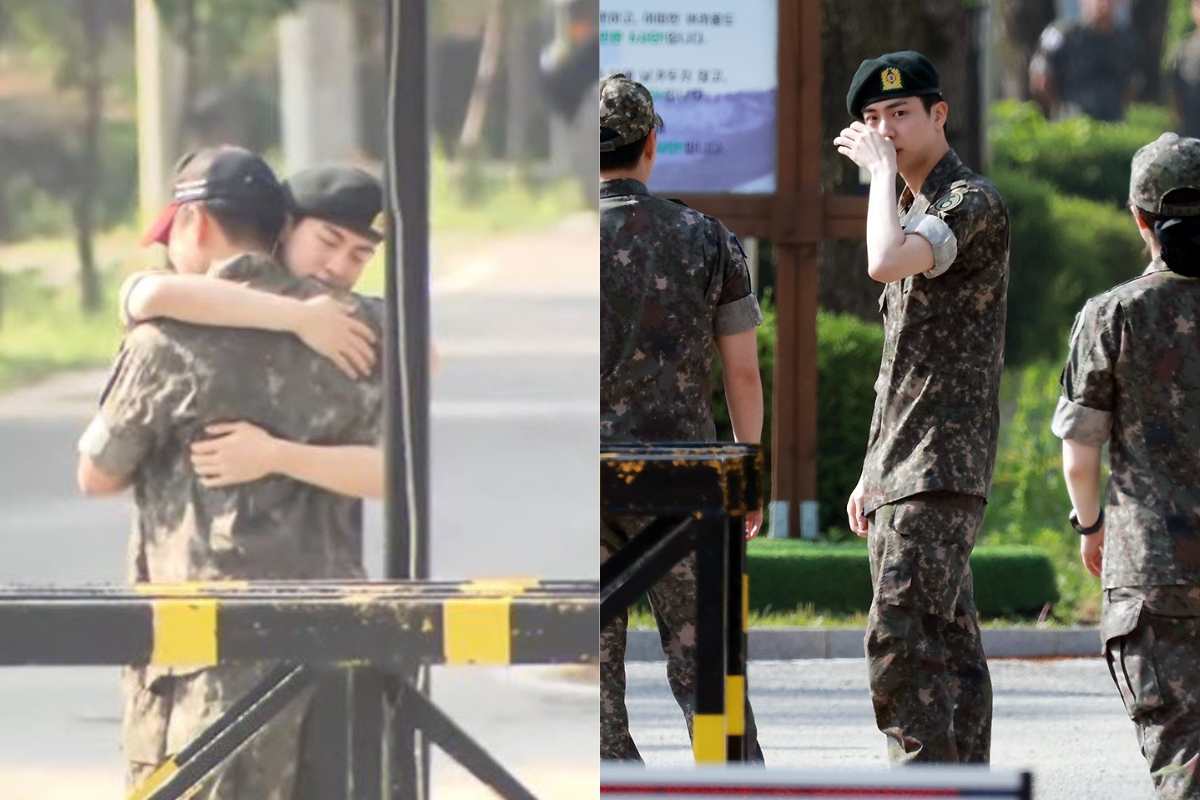 Jin de BTS tuvo triste despedida con un compañero de servicio militar y ARMY teoriza que tuvieron un romance