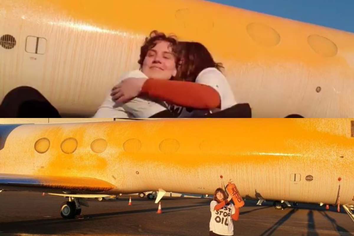 Activistas climáticos destrozaron los aviones privados de Taylor Swift, o eso creían