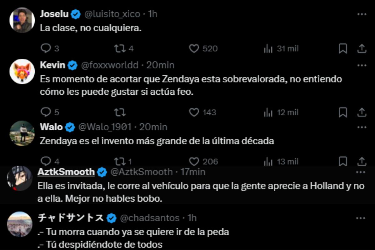 Zendaya es criticada tras abandonar el Duke of York's Theatre con Tom Holland luego de la actuación de 'Romeo & Juliet' Zendaya es criticada tras abandonar el Duke of York's Theatre con Tom Holland luego de la actuación de 'Romeo & Juliet'