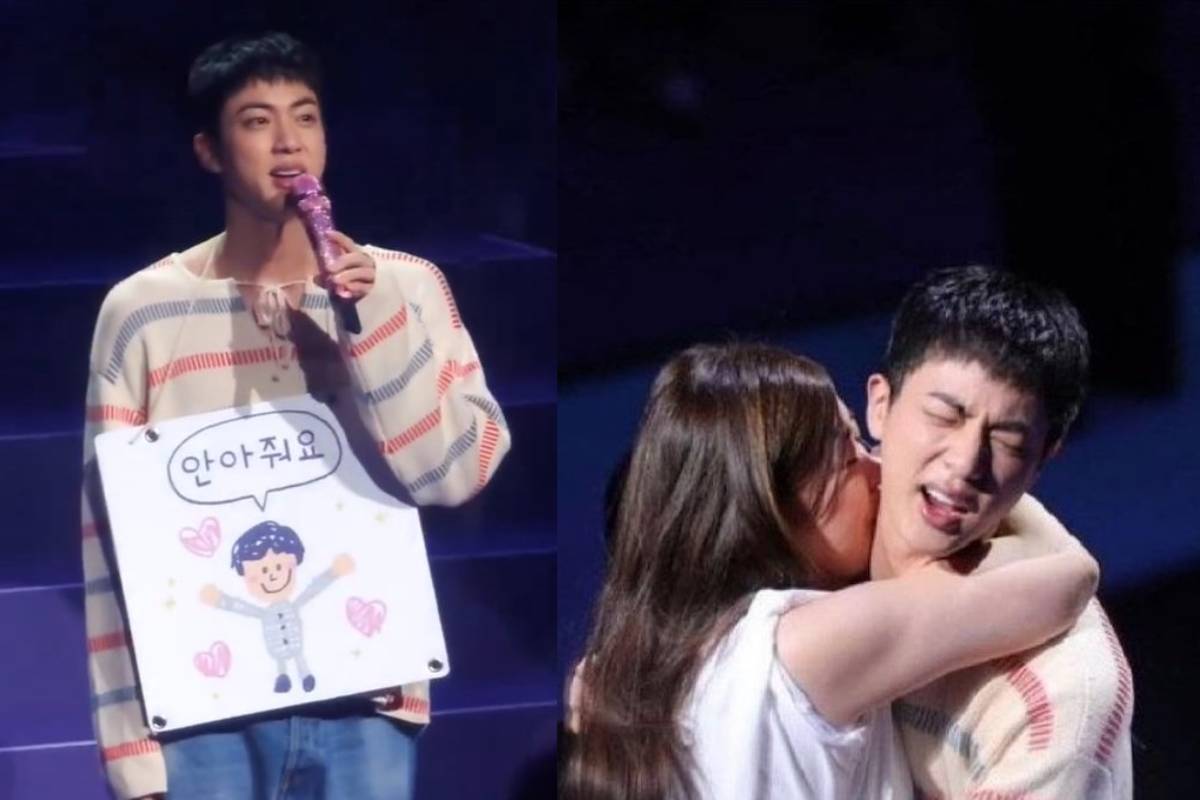 Los ARMYs se molestan cuando un fan besa a Jin de BTS en contra de su voluntad en el evento de abrazos