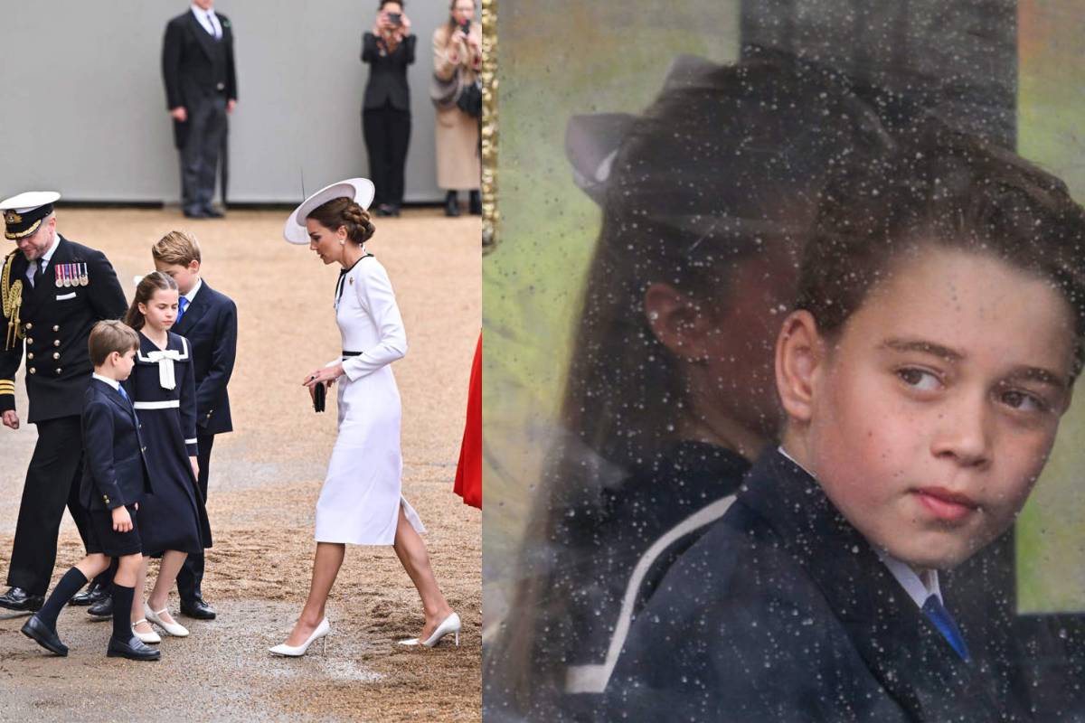 Esto sería lo que le dijo el príncipe George a Kate Middleton en Trooping The Colour, según una experta