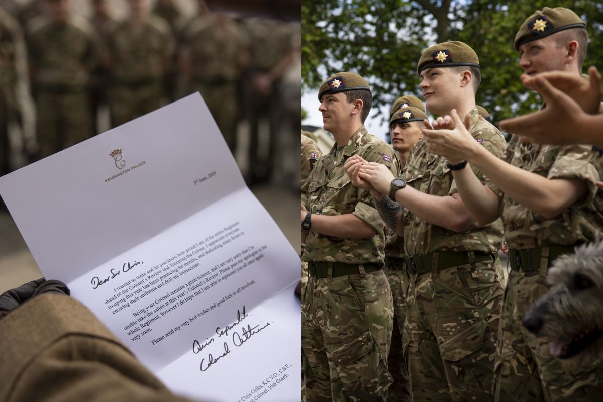 Kate Middleton envía una emotiva carta a la Guardia Irlandesa en medio de su tratamiento contra el cáncer