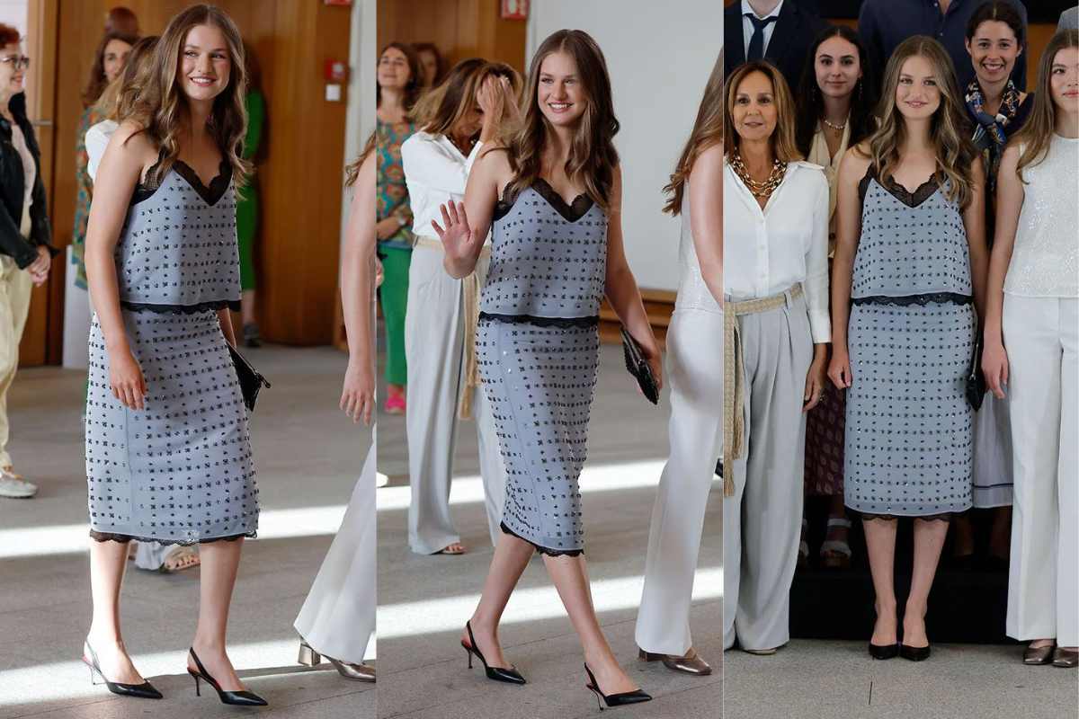 La princesa Leonor usa un conjunto lencero para su último evento nocturno en España