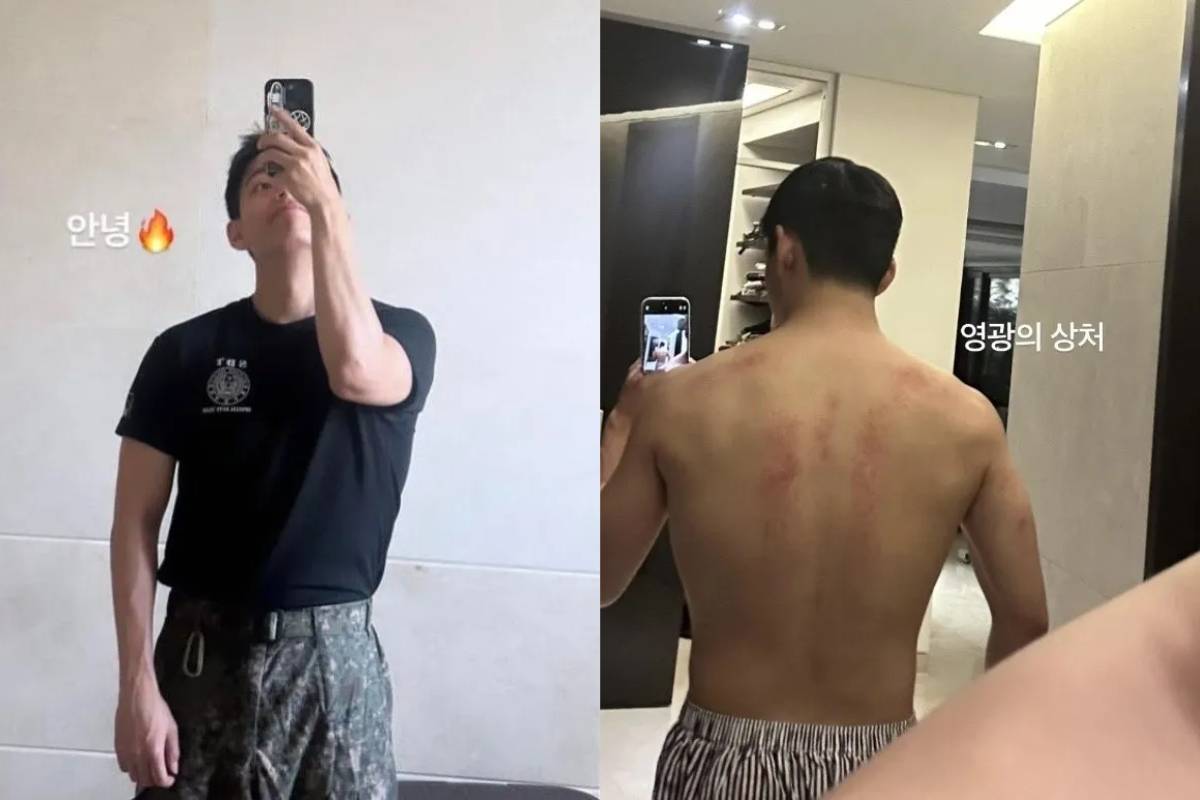 V de BTS se vuelve viral por sus encantadoras interacciones con sus compañeros soldados