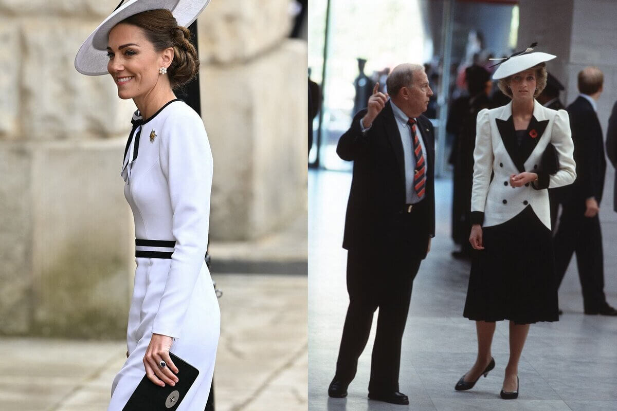 El look de Kate Middleton en su reaparición pública fue muy parecido a uno de la princesa Diana: "Es increíble"