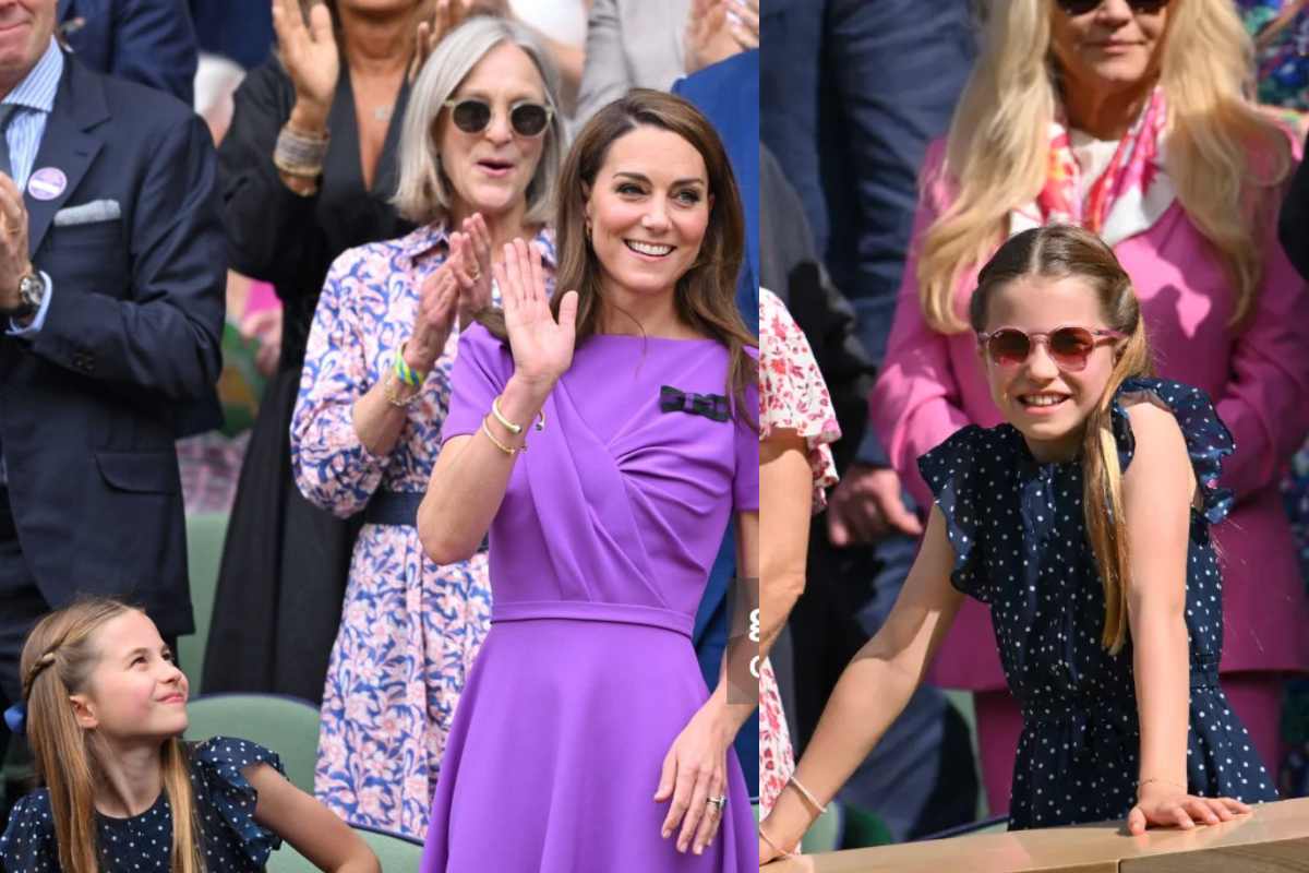 El tierno outfit que usó la princesa Charlotte en la reaparición de su madre en Wimbledon