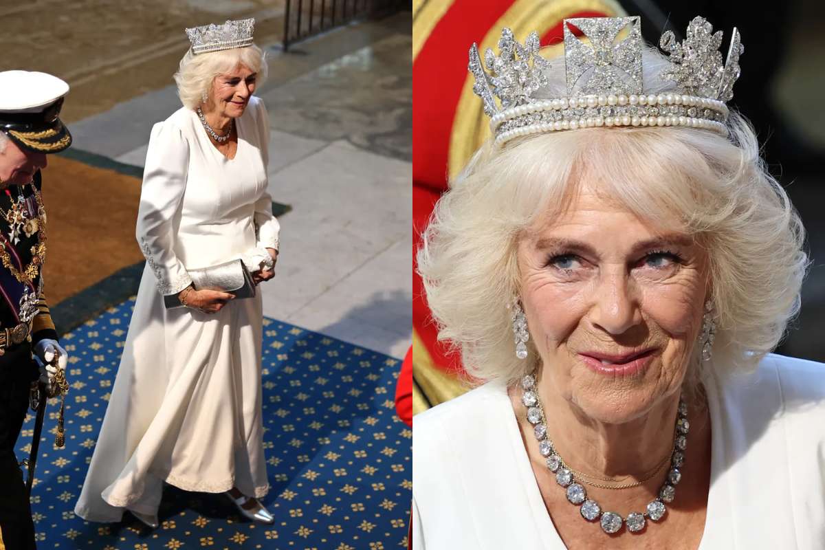 Los sensacionales zapatos plateados de la reina Camilla Parker con los que celebró su cumpleaños #77