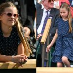 El tierno outfit que usó la princesa Charlotte en la reaparición de su madre en Wimbledon