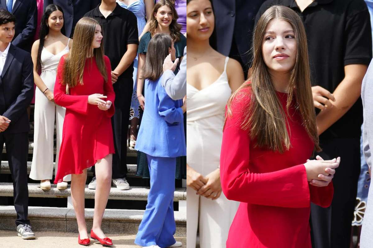 El espectacular vestido rojo con el que la infanta Sofía sorprendió a todos