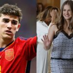 Internautas reaccionan a las imagenes del encuentro entre la princesa Leonor y Gavi