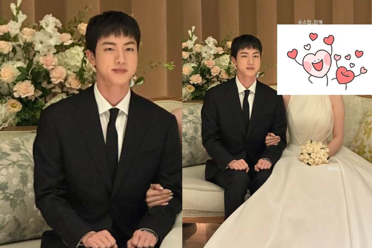 Jin de BTS asiste a la boda de un primo muy guapo y elegante